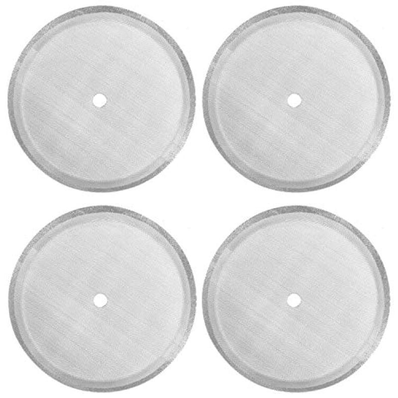 ACKLLR 4 Pack French Press Replacement Filter Screen,Reusable Stainless Steel Mesh Filters for Universal 1000 ml / 34 oz / 8 cup French Press Coffee Makers - Image 1